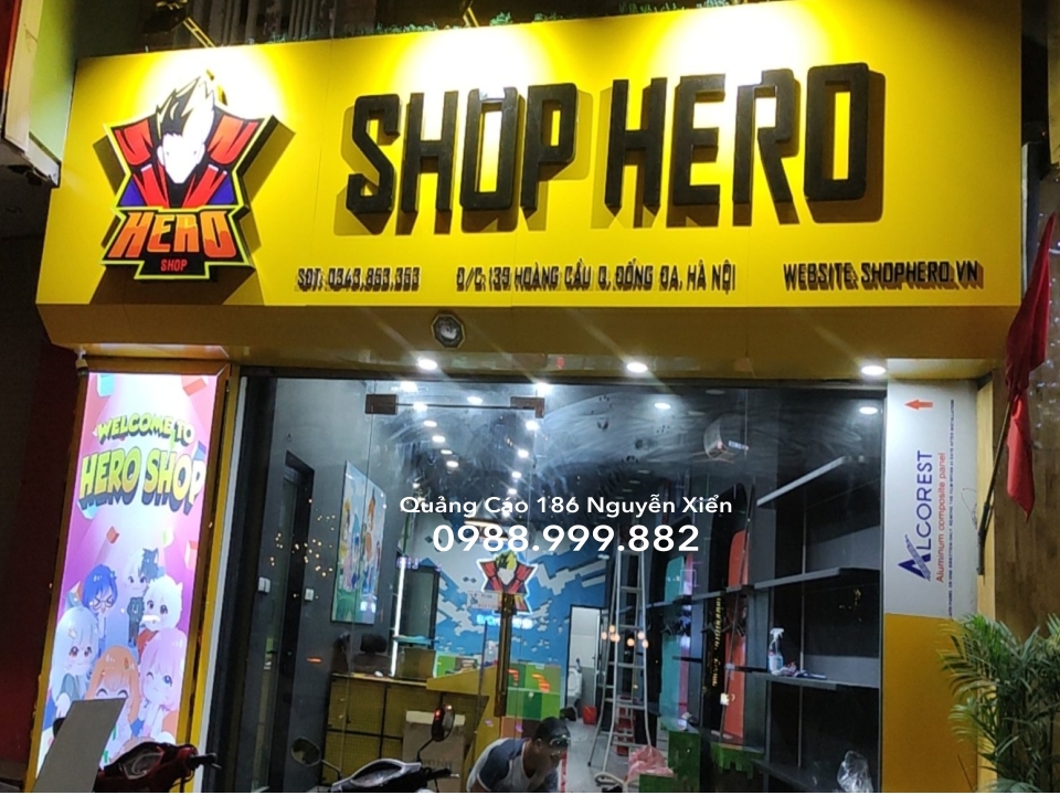 Làm biển ốp alu chữ nổi uy tín giá rẻ tại hà nội